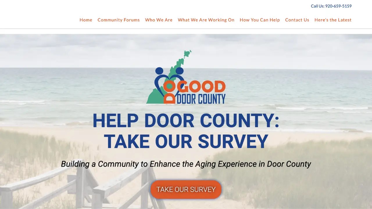 Sam Leary's Nonprofit Landing Page Website Build