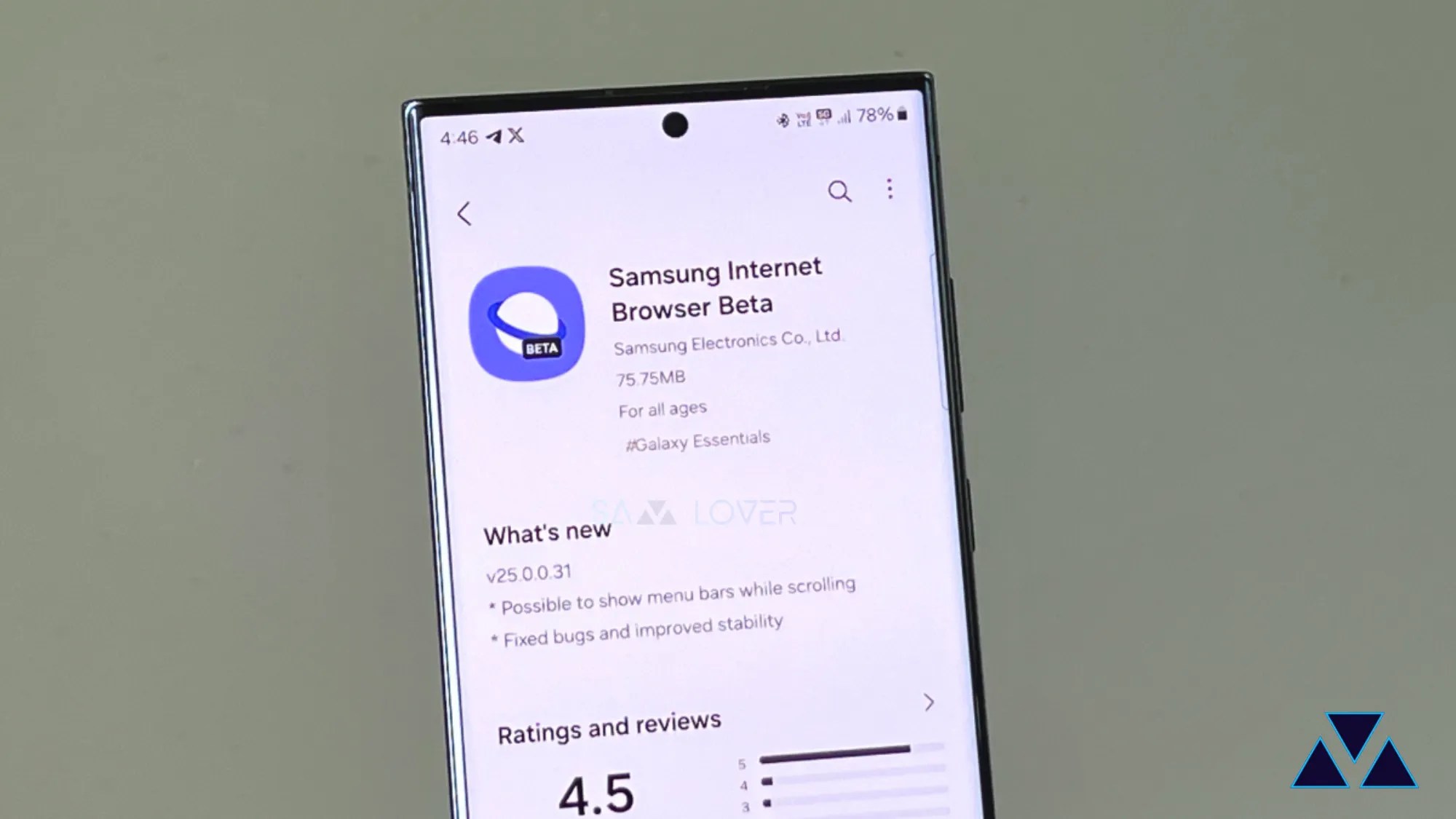 Samsung Internet Browser Beta
