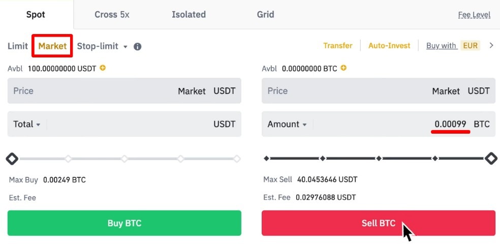 Korišćenje market naloga na Binance mjenjačnici