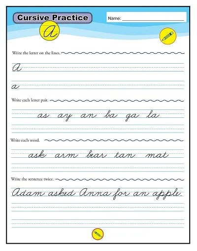 20+ free cursive alphabet worksheets