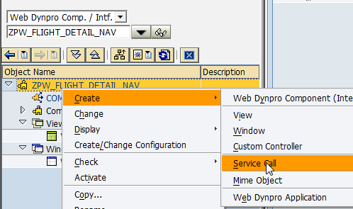sap abap web dynpro service call
