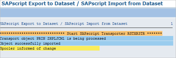 Device type import SAP RSTXSCRP sap printer