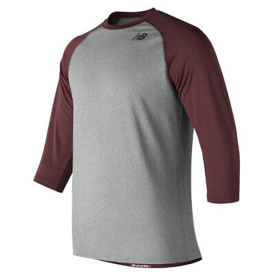 New Balance Men's 3/4 Baseball Raglan Top  | eBay - Görsel 1