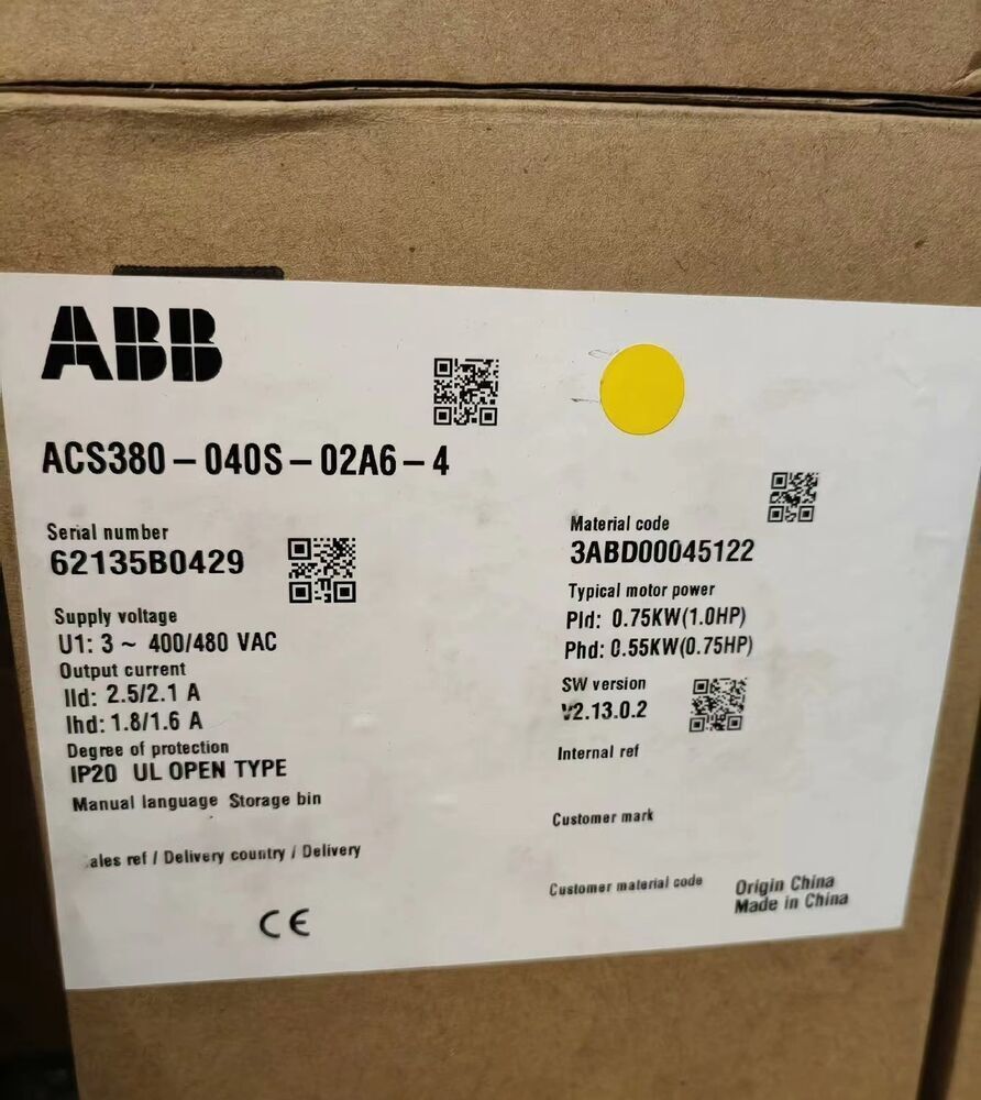 1PC New ABB ACS380-040S-02A6-4 Inverter ACS380040S02A64 Expedited Shipping - Görsel 1