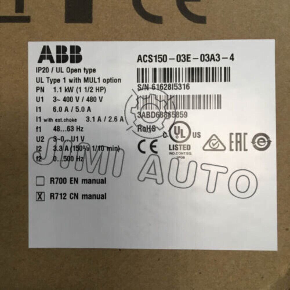ACS150-03E-03A3-4 ABB Frequency Converter 1,1 KW Spot Goods  Fast Shipping - Görsel 1