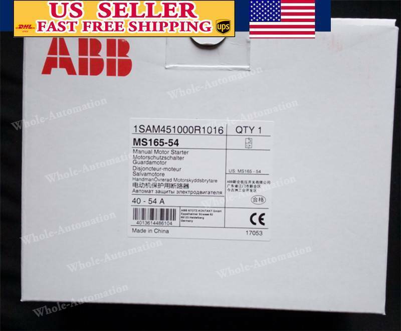 1PCS NEW ABB MS165-54 MS16554 Motor protection circuit breaker - Görsel 1