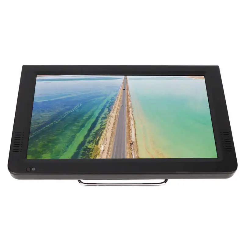 110-240V 10 Inch Digital TV Portable Support 1080P Video Small LED Television for Outdoor Activities EU Plug - Görsel 4