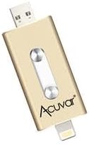 Acuvar 64GB Mobile USB Flash Drive for i-Phone, i-Pad and Most USB Enabled Devices for Data Transfer and Backup (Gold) - Görsel 5