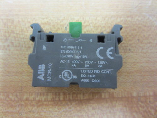 ABB MCB-10 Contact Block MCB10 1SFA611610R1001 - Görsel 1