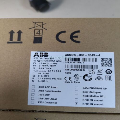 New ABB inverter ACS355-03E-03A3-4 Fast ship with warranty PLC - Görsel 3