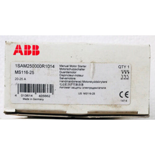 One new Abb MS116-25 20-25A Protection circuit breaker Fast Shipping - Görsel 1