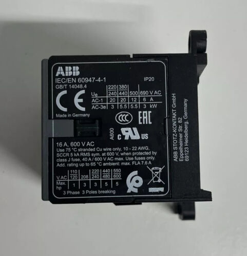 1PC new IEC/EN 60947-4-1 ABB contactor USA Seller - Görsel 1