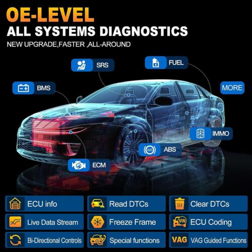 LAUNCH X431 PRO ELITE Bidirectional OBD2 Scanner Car Diagnostic Tool Code Reader - Görsel 4