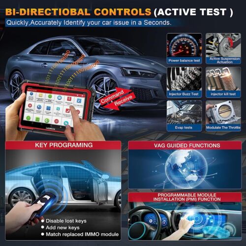 LAUNCH X431 PRO ELITE Bidirectional OBD2 Scanner Car Diagnostic Tool Code Reader - Görsel 9