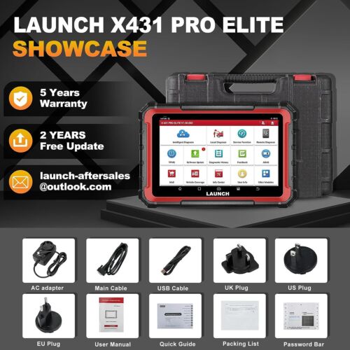 LAUNCH X431 PRO ELITE Bidirectional OBD2 Scanner Car Diagnostic Tool Code Reader - Görsel 18