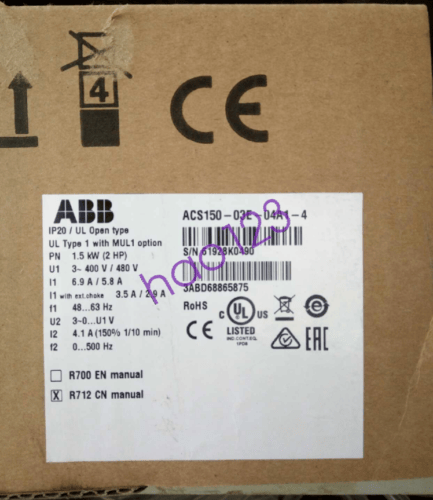 New ABB ACS150-03E-04A1-4 Inverter ACS15003E04A14 Expedited Shipping DHL/FedEx - Görsel 1