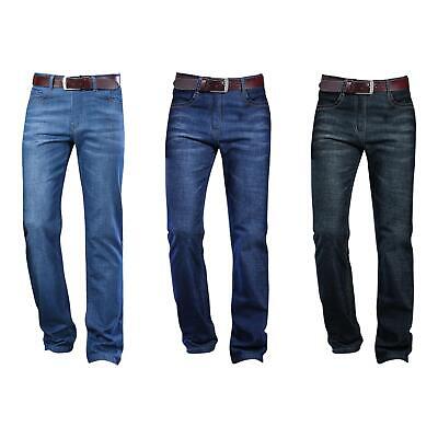 Denim Jeans Trousers Pants High Waisted Work Clothing Men Straight Fit Jeans - Görsel 2