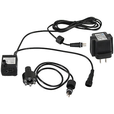 40 GPH 12V Electric Fountain Pump with 6 White Lights by Sunnydaze - Görsel 1