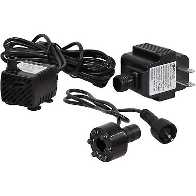 40 GPH 12V Electric Fountain Pump with 6 White Lights by Sunnydaze - Görsel 7