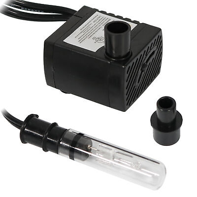 70 GPH 24V Electric Water Fountain Pump with Finger Light by Sunnydaze - Görsel 1