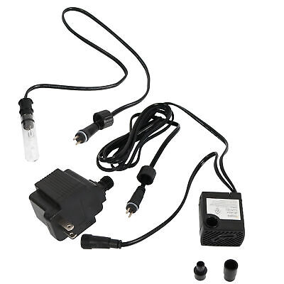 70 GPH 24V Electric Water Fountain Pump with Finger Light by Sunnydaze - Görsel 7