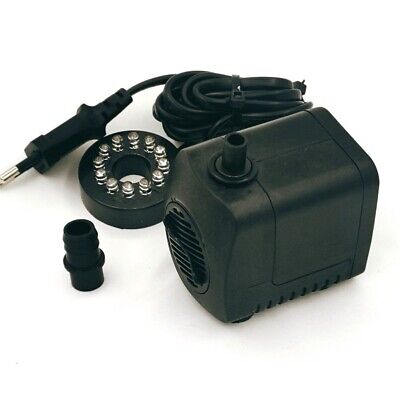 Solar Fountain Pump With LED Color Light 8 Nozzles Windmill High Capacity - Görsel 2