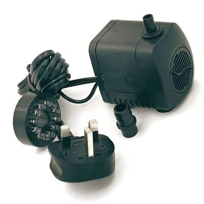 Solar Fountain Pump With LED Color Light 8 Nozzles Windmill High Capacity - Görsel 4