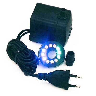 Solar Fountain Pump With LED Color Light 8 Nozzles Windmill High Capacity - Görsel 6