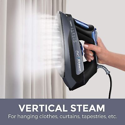 Professional Grade 1700W Steam Iron for Clothes with Rapid Even Heat Curtains - Görsel 5