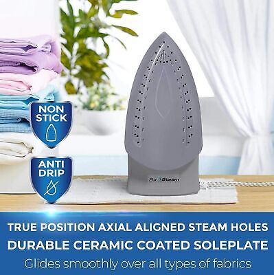 PurSteam Professional Grade 1800-Watt Steam Iron with Digital LCD Screen - Görsel 4
