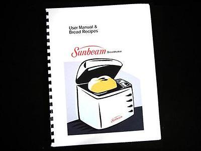 Sunbeam Oster Bread Maker Machine Directions Instruction Manuals Recipes Various - Görsel 1