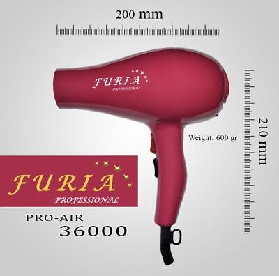 SECADOR DE PELO PROFESIONAL FURIA / PHON PRO SECADOR DE PELO 2000W MADE IN ITATY - Görsel 2