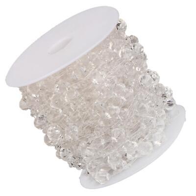 30m Clear Crystal Bead Roll String Garland For Festival Wedding Party Decor - Görsel 4