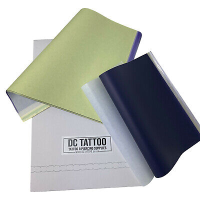 DCtattoo - 25 x Tattoo Thermal Carbon Stencil Transfer Paper Tracing Kit - Görsel 1