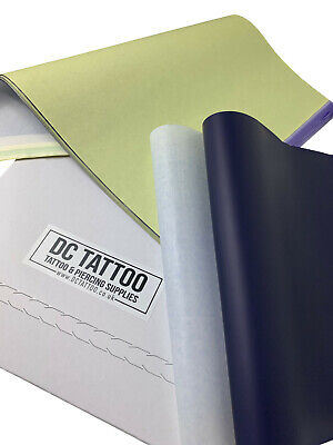 DCtattoo - 25 x Tattoo Thermal Carbon Stencil Transfer Paper Tracing Kit - Görsel 2