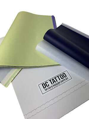 DCtattoo - 25 x Tattoo Thermal Carbon Stencil Transfer Paper Tracing Kit - Görsel 3