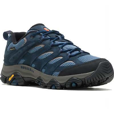 Merrell Mens Moab 3 GORE-TEX Walking Shoes Outdoor Hiking Boot - Blue - Görsel 6