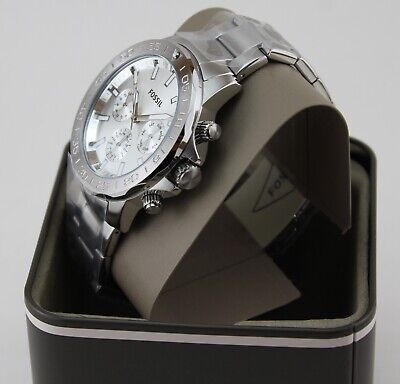 NEW AUTHENTIC FOSSIL BANNON MULTIFUNCTION CHRONOGRAPH SILVER BQ2490 MEN'S WATCH - Görsel 2