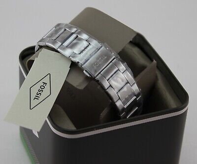 NEW AUTHENTIC FOSSIL BANNON MULTIFUNCTION CHRONOGRAPH SILVER BQ2490 MEN'S WATCH - Görsel 8