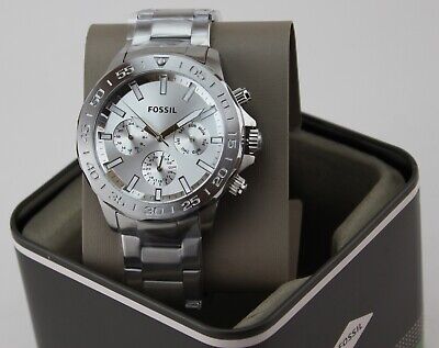 NEW AUTHENTIC FOSSIL BANNON MULTIFUNCTION CHRONOGRAPH SILVER BQ2490 MEN'S WATCH - Görsel 10