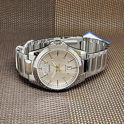 Casio MTP-1370D-7A2 Analog Stainless Steel Day Date Men's Casual Dress Watch - Görsel 7