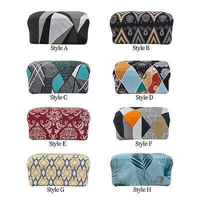 Elastic Stretch Footrest Covers Removable Footstool Printed Protective Cover