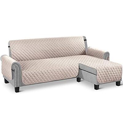 TAOCOCO Couch Slipcover L Shape Sofa Cover Sectional Couch Chaise Lounge Cove... - Görsel 1