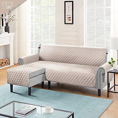 TAOCOCO Couch Slipcover L Shape Sofa Cover Sectional Couch Chaise Lounge Cove... - Görsel 2
