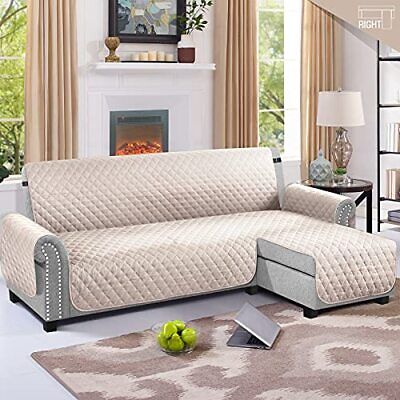 TAOCOCO Couch Slipcover L Shape Sofa Cover Sectional Couch Chaise Lounge Cove... - Görsel 7