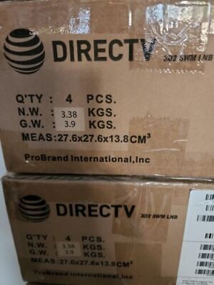 LOT Of 4 DIRECTV SWM3 4k LNB 3D2LNBR0-02 Satellite DTV SWiM 3 LNBF 22 TUNERS - Görsel 2