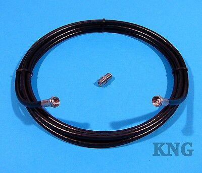 3m/6m/9m/12m/15m Satellite Cable F Plug Coaxial Lead + Extension Coupler Socket - Görsel 6
