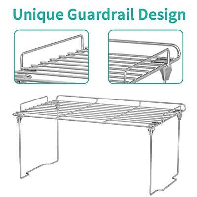 Kitchen Cupboard Organiser Shelf Organiser Kitchen Storage, Stackable - Görsel 3