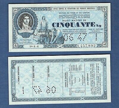 Billete Material De Cincuenta KG 50 Kilo – Office Centrale de Las , Industrial
