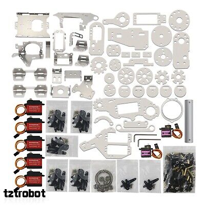 6 Axis Robot Arm Frame 6 DOF Mechanical Arm Industrial Robot Model 7 Servos DIY - Görsel 1